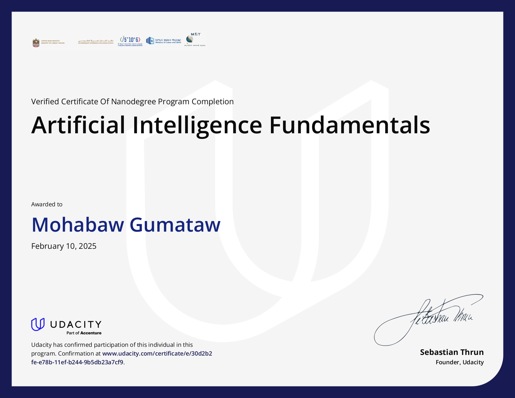 Artificial Intelligence & Machine Learning Fundamentals
